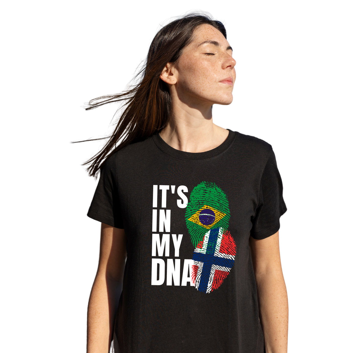 Men T-shirt Norway and Brazil norsk