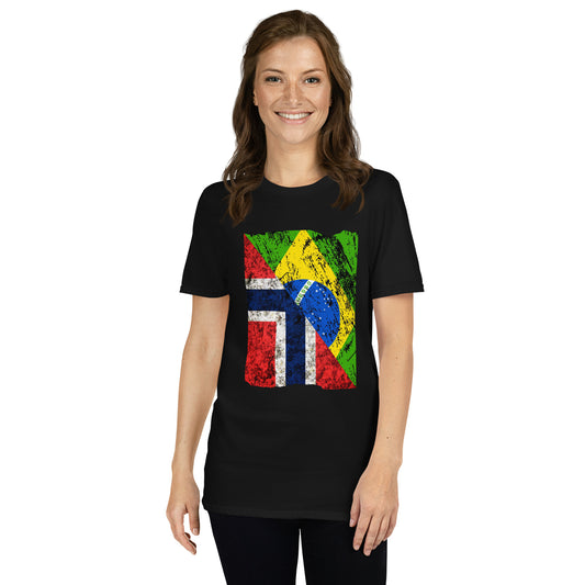 Womam T-Shirt Brasil and Norway