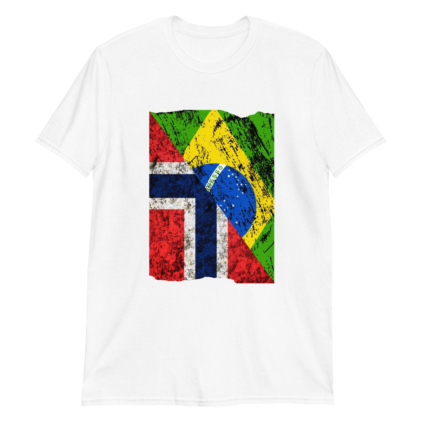 Womam T-Shirt Brasil and Norway